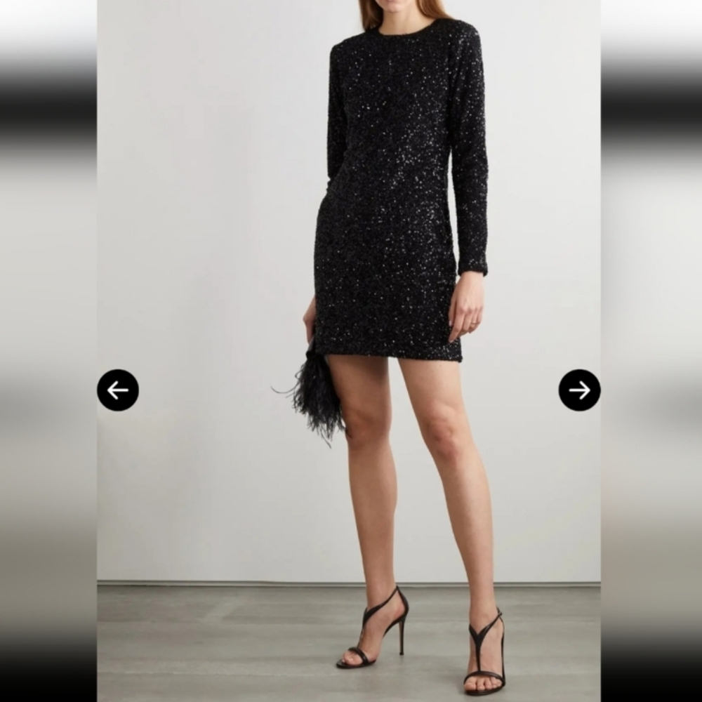 Micheal Kors Elegant Black Sequin Dress